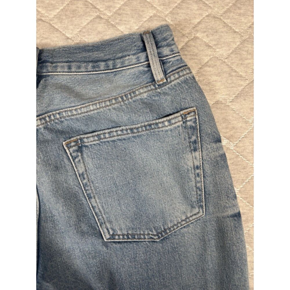 Frame Jeans Womens 27‎ Blue Le Original Distressed Light Wash 90s Y2K Straight - Picture 5 of 12
